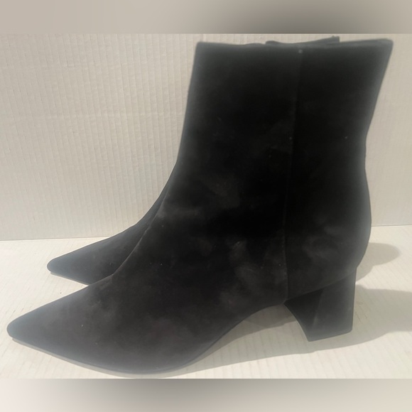AGL Mimma Pointed Toe Block Heel Black Suede Women’s Bootie SIZE 41EU 9.5US - Picture 14 of 16